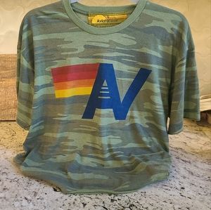 Ladies Size Large Camouflage Aviator Nation tshirt